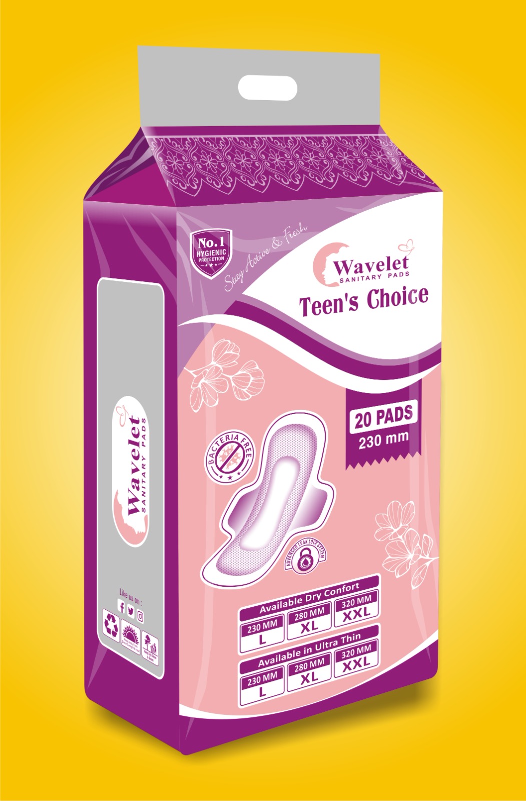 teens choice 20 sanitary pads v